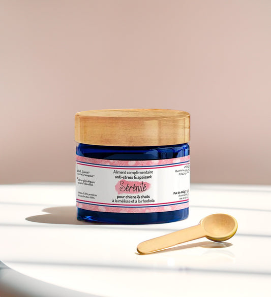 Cure courte SÉRÉNITÉ : Anti-stress et apaisant pour chiens & chats - TRUFFE & MOUSTACHE Pot de 60g
